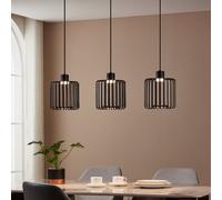 EGLO connect Lampada LED a sospensione Ginestrone-Z, a 3 luci, nero EGLO