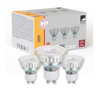 Eglo GU10 - Set di 3 lampadine, 3 spot LED con riflettore, lampade con riflettore da 4,5 W ciascuna, corrispondenti a 30 W, luce bianca calda, 3000 K, diametro 5 cm