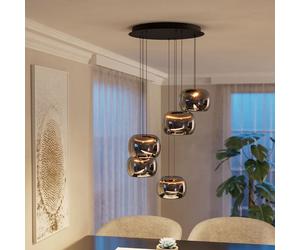 Eglo HORTUNAS lampada a sospensione LED, 5 luci, 390434, HORTUNAS [Lampade per Interni > Lampade a Sospensione]