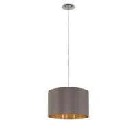 Eglo La lampada a sospensione Maserlo, lampada a sospensione in tessuto