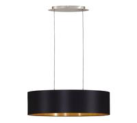 Eglo Lampada a Sospensione Maserlo 78cm Nichel Opaco Nero-Oro 2 X Max. 60W E27