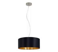 Eglo La lampada a sospensione Maserlo, lampada a sospensione tessile a tre