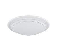 Eglo La plafoniera Planet 1, lampada da parete a uno punto luce, plafoniera in acciaio, bianco, bianco satinato, E27