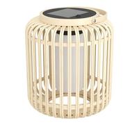 Eglo Lampada a LED da tavolo Marliano, lampada a energia solare per esterni, per giardino e patio, decorazione in rattan, per balcone, stile boho, lanterna, vimini, IP44