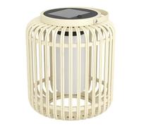 Eglo Lampada a LED da tavolo Marliano, lampada a energia solare per esterni, per giardino e patio, decorazione in rattan, per balcone, stile boho, lanterna, vimini, IP44