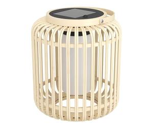 Eglo Lampada a LED da tavolo Marliano, lampada a energia solare | per esterni, per giardino e patio, decorazione in rattan, per balcone, stile boho, lanterna, vimini, IP44