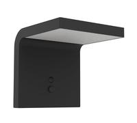 Luce Solare Esterno Moderna Spiante Policarbonato Nero E Bianco Led