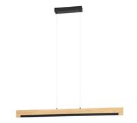 Eglo lampada a sospensione a LED Camacho, dimmerabile, in acciaio, legno