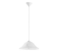 Sospensione Contemporanea Albany Policarbonato Bianco Vetro 1 Luce E27