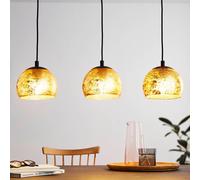 Lampadario Contemporaneo Albaraccin 3 Luci Metallo Nero