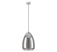 Lampadario Contemporaneo Alobrase 1 Luce Acciaio Cromo