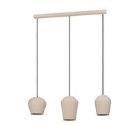 EGLO Lampada a sospensione Cambaito, 3 luci, sabbia EGLO