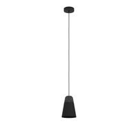 Eglo Lampada a sospensione Canterras, lampada a sospensione in terrazzo in bianco grigio, metallo in nero, lampada da tavolo da pranzo, lampada da soggiorno a sospensione, E27