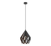 Eglo Lampada a sospensione Carlton 1, lampada a sospensione a uno punto luce vin