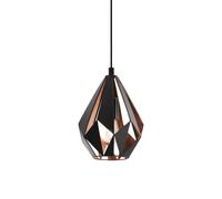 Eglo Lampada a sospensione Carlton 1, lampada a sospensione a uno punto luce vin