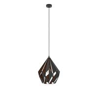 Eglo Lampada a sospensione Carlton 1, lampada a sospensione a uno punto luce vin