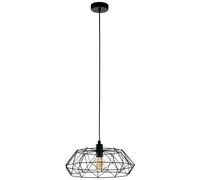 Eglo Lampada a sospensione Carlton 2, lampada vintage a sospensione 1 luce, lamp
