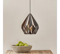 EGLO Lampada a sospensione Carlton nero-rame Ø 31 cm EGLO