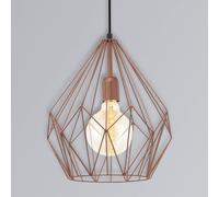 Lampada a sospensione Eglo Carlton E27 Rame