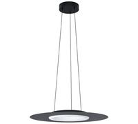 Eglo lampada a sospensione connect LED Compo Rosso-C, 1 fiamma, acciaio | e plastica nero/bianco, cambio temperatura colore (caldo, neutro, freddo), RGB, dimmerabile, Ø 58 cm