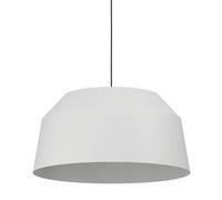 Eglo lampada a sospensione Contrisa, lampada sospesa a luce singola, illuminazione per sala da pranzo dal design nordico in metallo grigio, attacco E27, Ø 52 cm