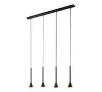 Eglo 97605 Lampada a Sospensione GU10 5 W LED, E, Nero/Oro