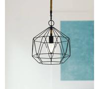 EGLO Lampada a sospensione Cottingham, gabbia, 1 luce EGLO