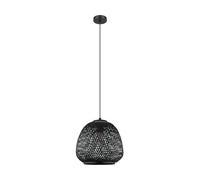 Eglo lampada a sospensione Dembleby 1, luce vintage boho, in acciaio
