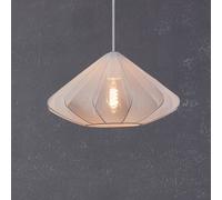 EGLO Lampada a sospensione Dolwen, bianca, Ø 42,5 cm, tessuto EGLO