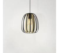 Lampadario Contemporaneo Encinitos Piccolo 1 Luce Acciaio Nero E Oro