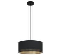 Lampadario Moderno Esteperra 3 Luci Acciaio Nero