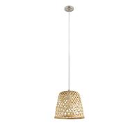 Eglo lampada a sospensione Kirkcolm, 1 fiamma vintage, stile naturale Boho