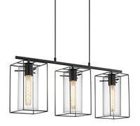 Loncino 49496 Lampada Da Soffitto Nera