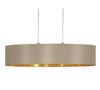 Eglo lampada a sospensione Maserlo, lampada tessile a 2
