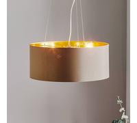 EGLO Lampada a sospensione Maserlo rotonda, oro/talpa EGLO