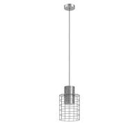 Eglo lampada a sospensione Milligan, luce a sospensione a luce singola, in metallo galvanizzato, bianco, illuminazione da soggiorno, presa E27, Ø 20 cm