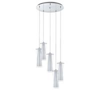 Eglo lampada a sospensione Pinto, 5 luci, materiale: acciaio, colore: