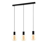 Eglo POZUETA Lampadario a Sospensione a 3 Luci, Lunghezza 84 cm