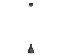 Lampada a sospensione Eglo Priddy E27 Nero/Bianco
