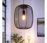 EGLO Lampada a sospensione Rinroe, Ø 32,5 cm, nero, acciaio EGLO