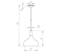 Eglo SABINAR lampada a sospensione, E27, 900163, SABINAR [Lampade per Interni > Lampade a Sospensione]