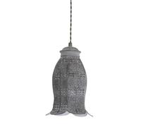 Eglo lampada a sospensione Talbot 1, lampada sospesa, stile orientale, illuminazione vintage per soggiorno e sala da pranzo in metallo in grigio, E27
