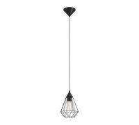 EGLO Lampada a sospensione Tarbes, 1 luce, 17,5cm, nero EGLO