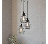 Lampada a sospensione Tarbes vintage nero EGLO