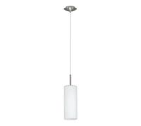 Eglo Lampada a sospensione Troy 3, lampada a sospensione a uno punto luce, accia