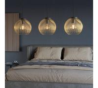 Lampadario Industrial Venezuela 3 Luci Acciaio Nero E Oro