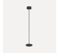 Eglo Lampada a stelo a energia solare Roccanova, a batteria, per interni ed esterni, per soggiorno, dimmerabile in 3 livelli, in acciaio nero, colore luce: bianco caldo, IP44