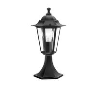 Piantana Contemporanea Da Esterno Laterna 4 1 Luce Alluminio Fuso Nero