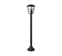 Eglo Lampada da esterno da terra Aloria, lampada esterna a 1 | fiamma, lampada da terra in alluminio pressofuso e vetro, colore: nero, portalampada: E27, IP44