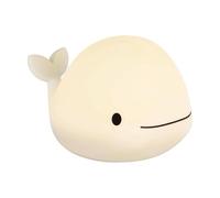 Eglo Lampada da notte a LED Castellino, luce notturna comodino batteria, decorazione per la cameretta dei bambini, funzione touch, forma di balena, bianco, colore luce: bianco caldo, RGB
